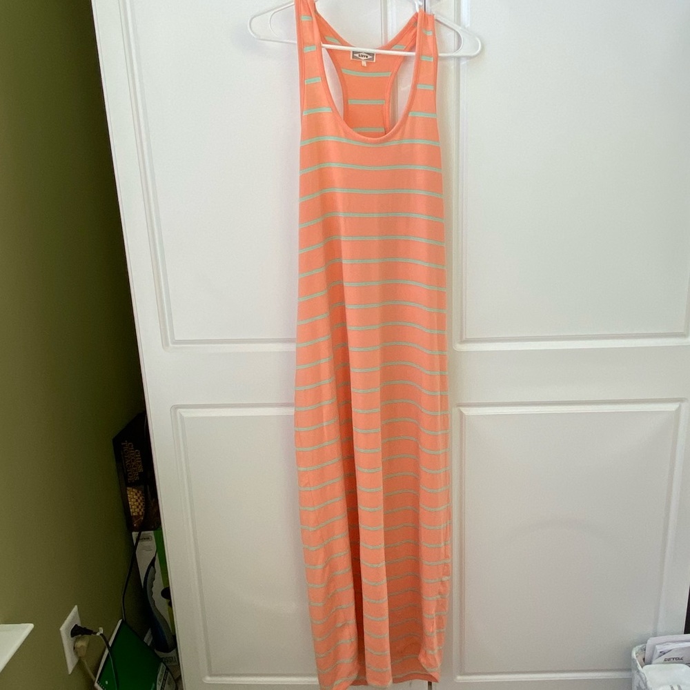 Razor back maxi dress